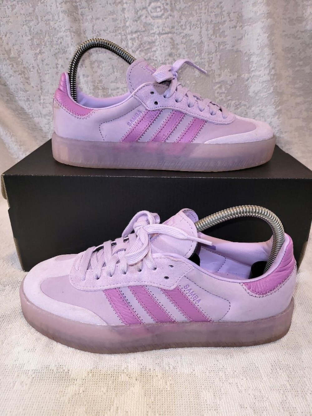 Adidas Sambae Samba OG Preloved Purple Lilac Tan Gum JS3955 Women's Size 6.5